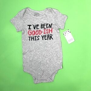Harper Canyon ‘I’ve Been Good-ish This Year’ Gray One-Piece